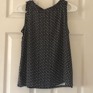 Mixed media tank top